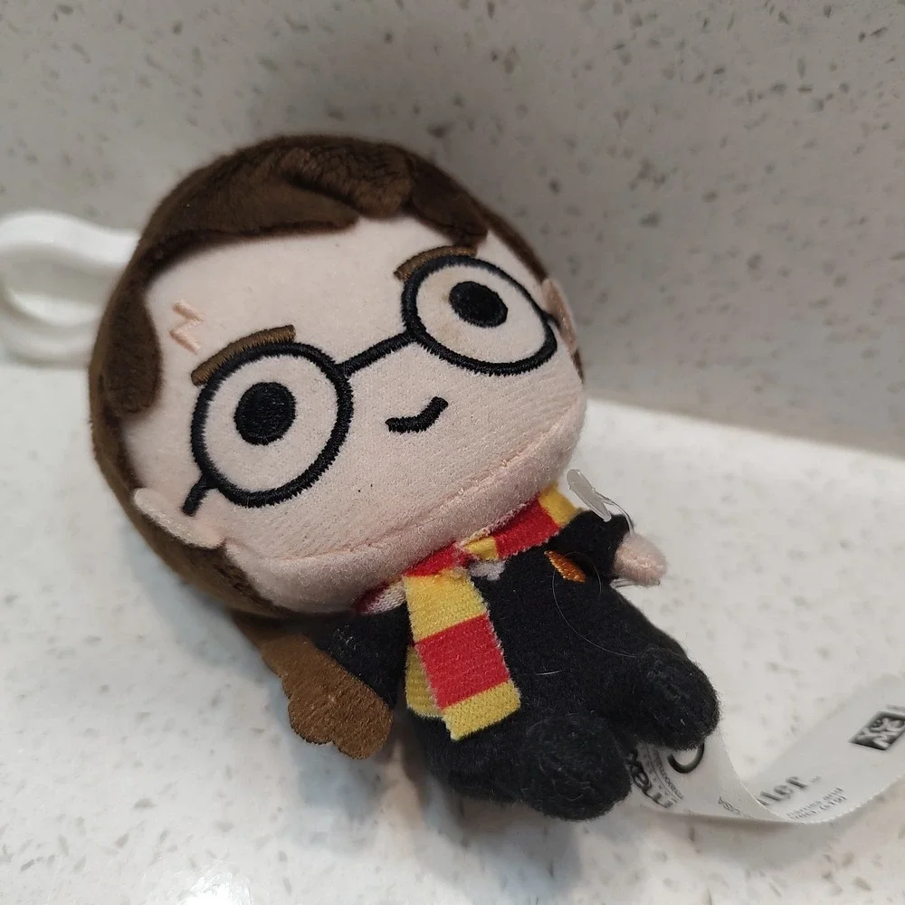 Harry Potter Plush Clip On You Me 4 Inch Wand Glasses Scar Lightning Bolt